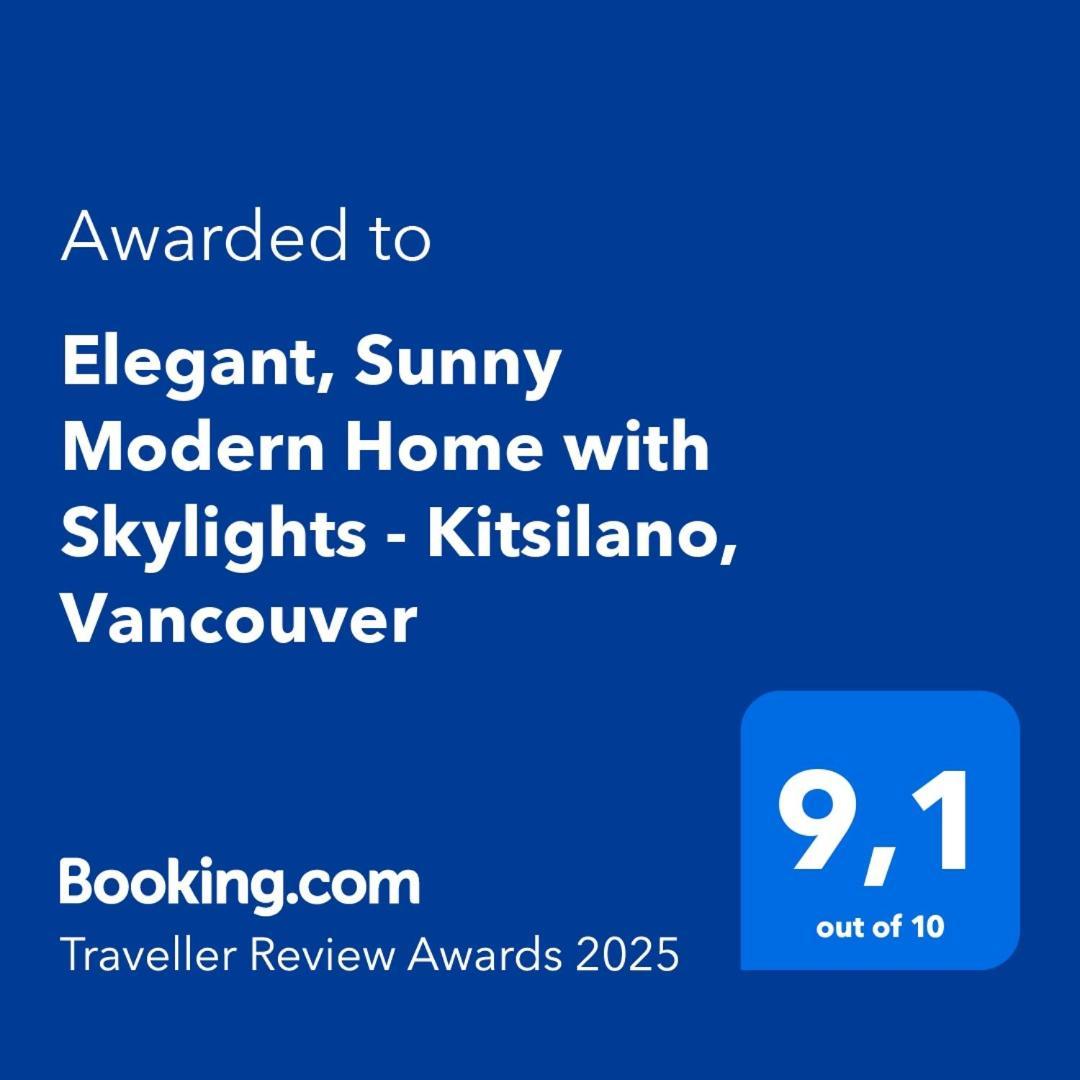 Elegant, Sunny Modern Home With Skylights - Kitsilano, Vancouver Dış mekan fotoğraf